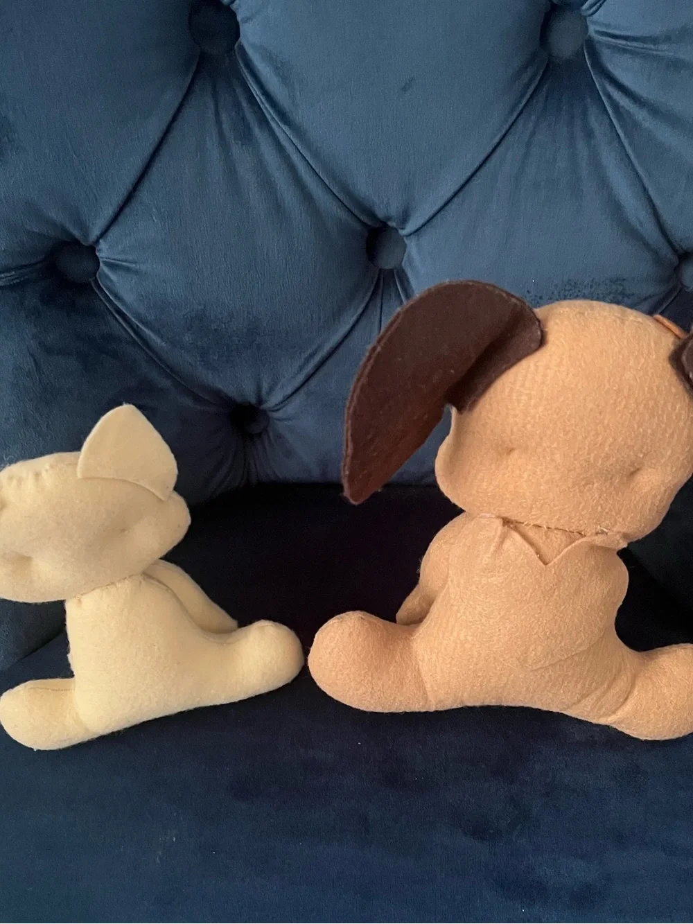 Plush Dog Toy in Light Brown by